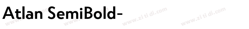 Atlan SemiBold字体转换